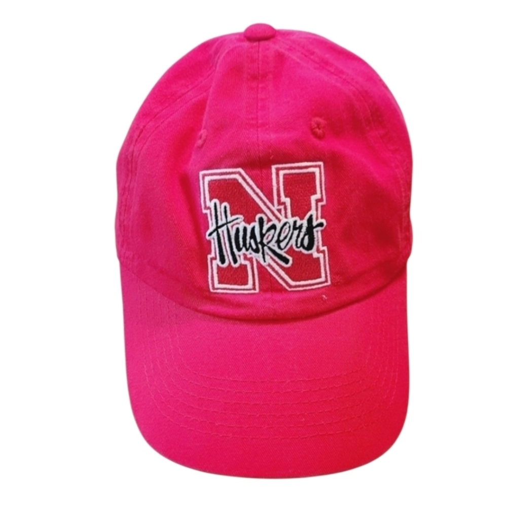 Captivating Headgear Nebraska CornHuskers Ball Cap Embroidered 100% Cotton Red - Picture 3 of 9